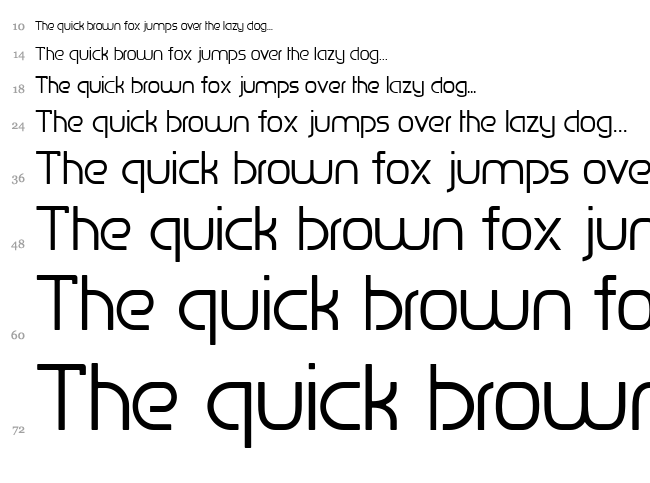 Penguin Sans font waterfall